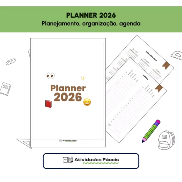 Planner 2026 - Planejamento, organização, agenda