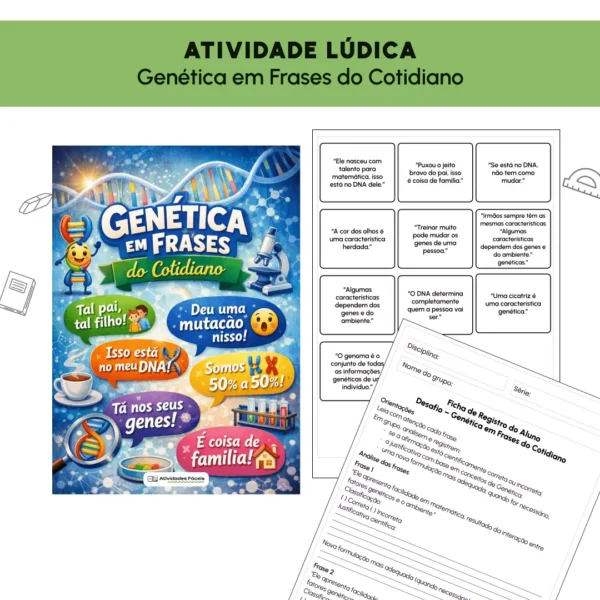 [BIO] - Atividade Lúdica - Genética em Frases do Cotidiano