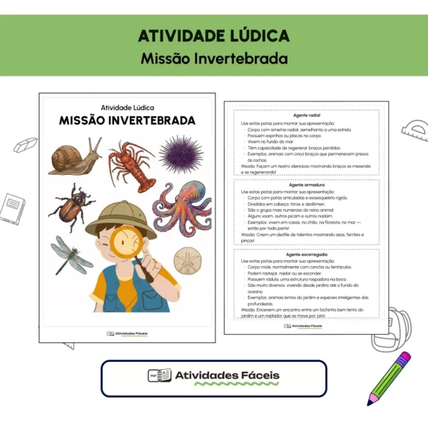[BIO] - Atividade Lúdica - Missão Invertebrada