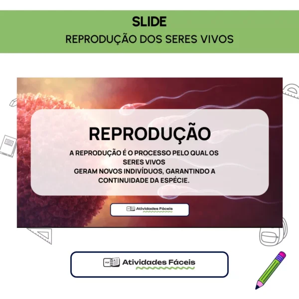 [BIO] - Slide - Reprodução dos Seres Vivos